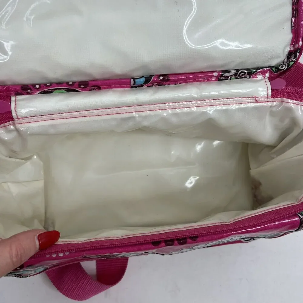 Vera Bradley Pink Cupcakes Insulated‎ Cooler Lunch Box Bag Tote Retired One Size